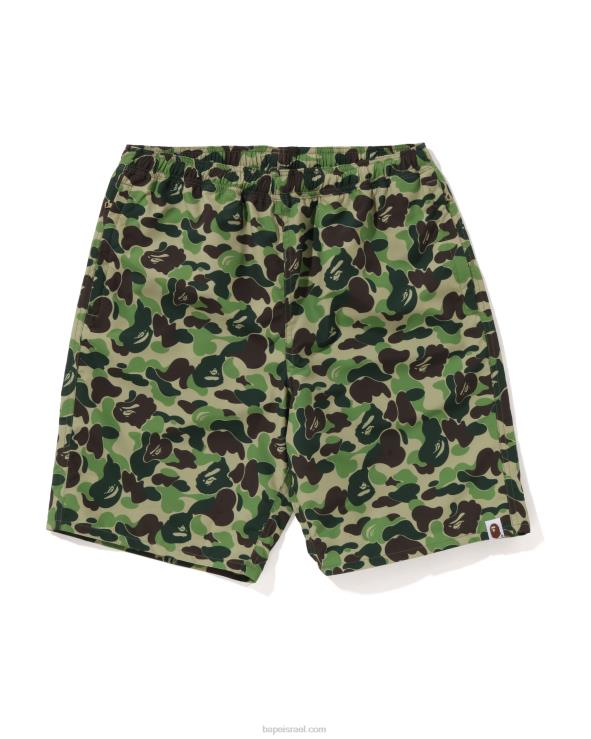 צבא ירוק A Bathing Ape 644LV45 גברים מכנסי חוף של abc camo