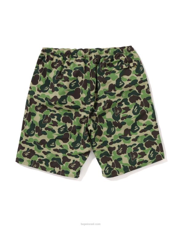 צבא ירוק A Bathing Ape 644LV45 גברים מכנסי חוף של abc camo