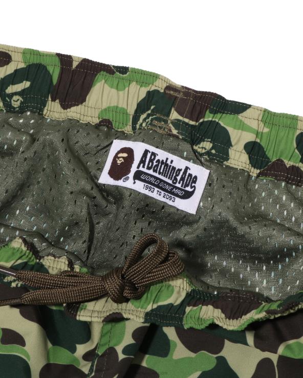 צבא ירוק A Bathing Ape 644LV45 גברים מכנסי חוף של abc camo