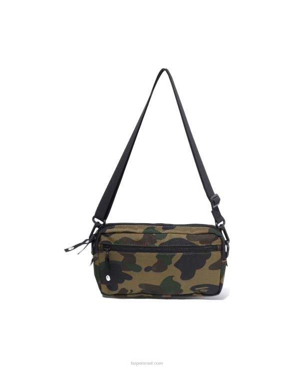 צבא ירוק A Bathing Ape 644LV468 גברים תיק כתף קטן מסוג camo