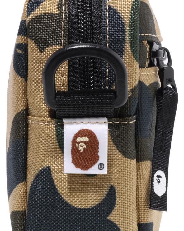צהוב A Bathing Ape 644LV469 גברים תיק כתף קטן מסוג camo