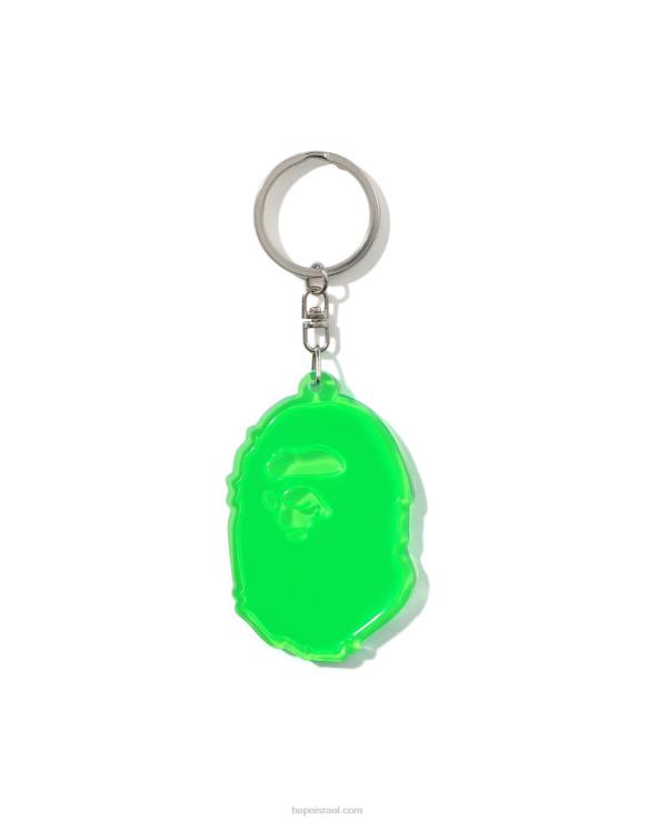 צבא ירוק A Bathing Ape 644LV485 גברים מחזיק מפתחות רפלקטיבי לראש