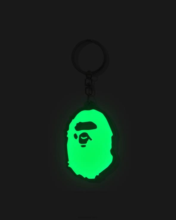 צבא ירוק A Bathing Ape 644LV485 גברים מחזיק מפתחות רפלקטיבי לראש