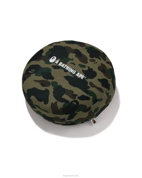 צבא ירוק A Bathing Ape 644LV487 גברים כרית חרוזים פלאפיים 1st camo