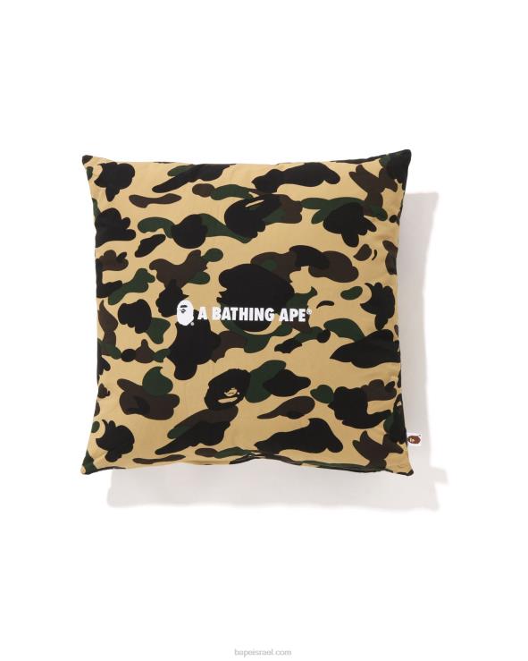 צהוב A Bathing Ape 644LV490 גברים כרית קמו מרובעת ראשונה
