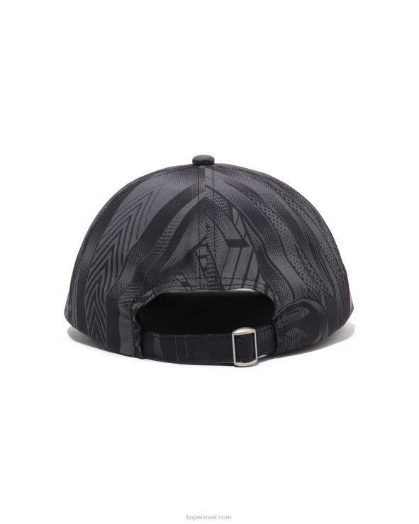שָׁחוֹר A Bathing Ape 644LV494 גברים כובע פאנל speed racer