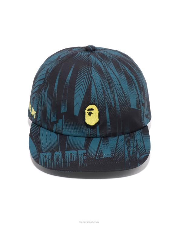 כְּחוֹל A Bathing Ape 644LV495 גברים כובע פאנל speed racer