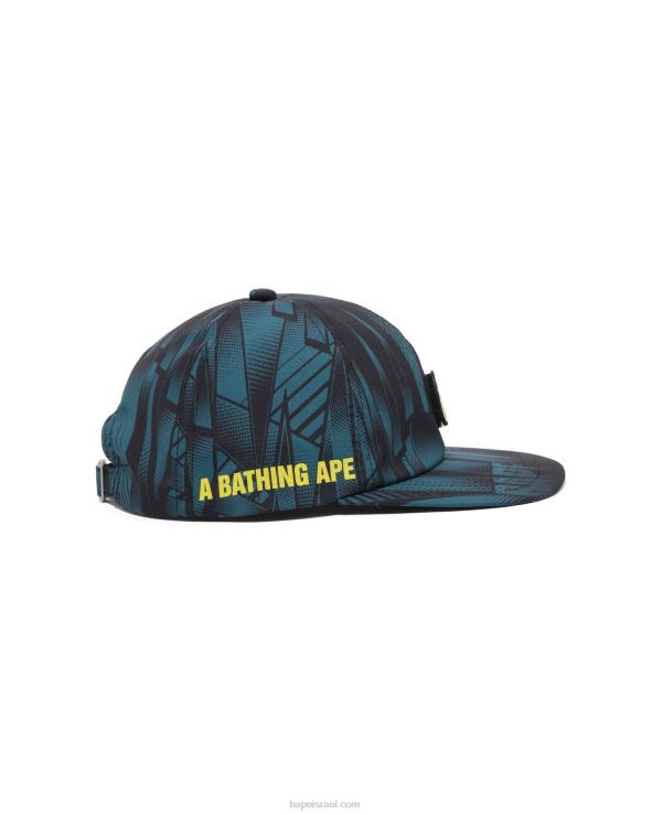 כְּחוֹל A Bathing Ape 644LV495 גברים כובע פאנל speed racer