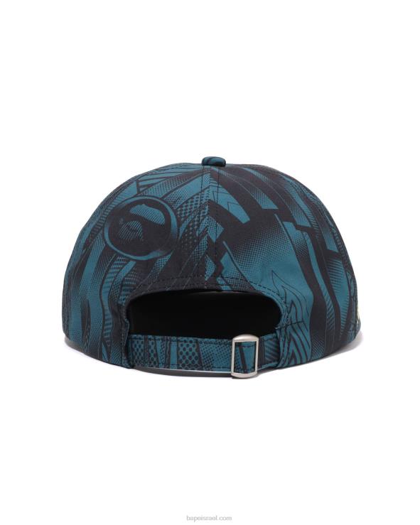 כְּחוֹל A Bathing Ape 644LV495 גברים כובע פאנל speed racer