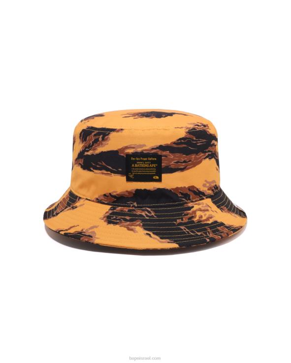 תפוז A Bathing Ape 644LV500 גברים כובע דלי נמר קאמו