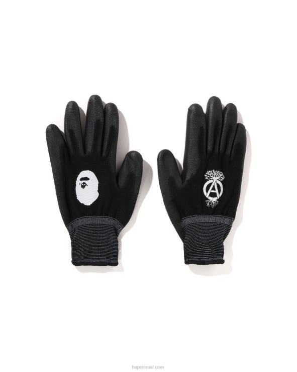 שָׁחוֹר A Bathing Ape 644LV509 גברים סט כפפות x nbhd