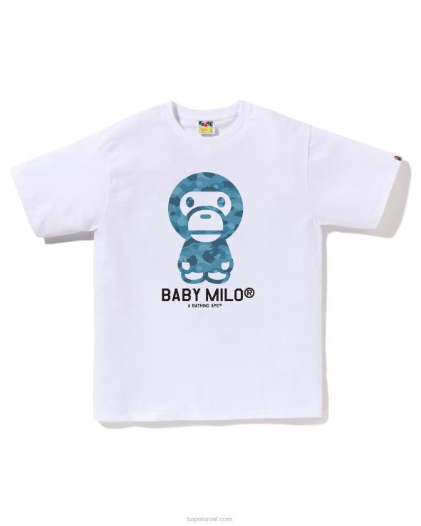 לבן A Bathing Ape 644LV50 גברים חלת דבש camo בייבי מילו טי