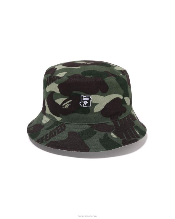 צבא ירוק A Bathing Ape 644LV518 גברים x undftd color camo כובע דלי פלנל