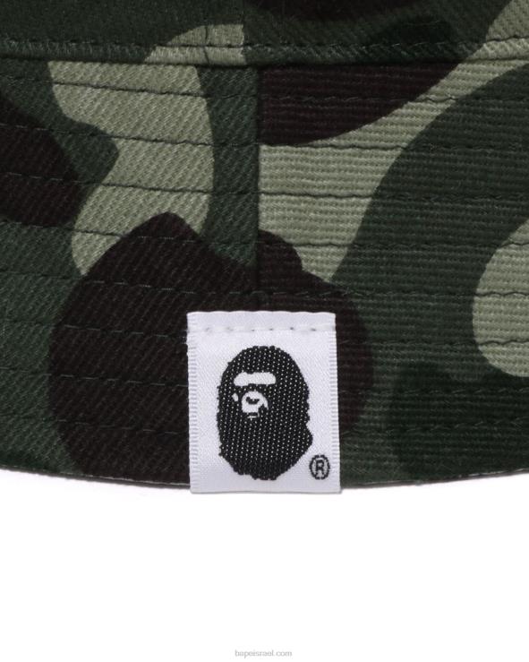 צבא ירוק A Bathing Ape 644LV518 גברים x undftd color camo כובע דלי פלנל