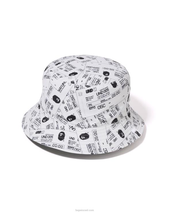 צבא ירוק A Bathing Ape 644LV518 גברים x undftd color camo כובע דלי פלנל