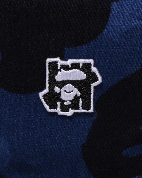כחול כהה A Bathing Ape 644LV519 גברים x undftd color camo כובע דלי פלנל