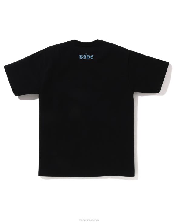 שָׁחוֹר A Bathing Ape 644LV51 גברים ראש טי 1993