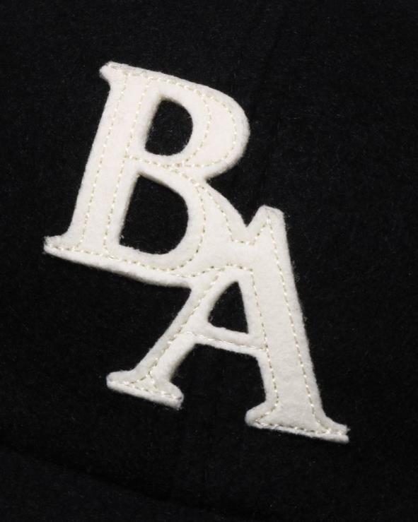שָׁחוֹר A Bathing Ape 644LV522 גברים כובע פאנל מלטון בראש