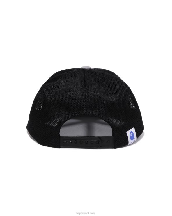 אפור A Bathing Ape 644LV527 גברים כובע רשת x ldg
