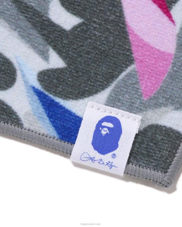 אפור A Bathing Ape 644LV532 גברים x ldg camo ספורט מגבת