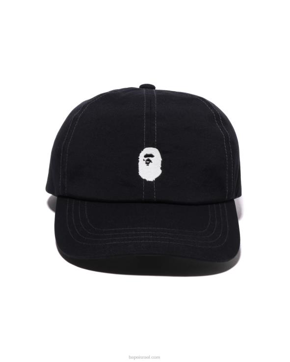 שָׁחוֹר A Bathing Ape 644LV537 גברים מכסה פאנל נקודה אחת