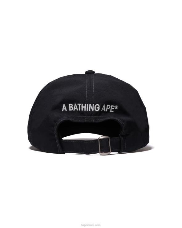שָׁחוֹר A Bathing Ape 644LV537 גברים מכסה פאנל נקודה אחת