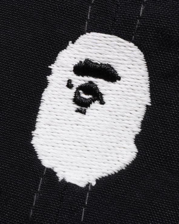 שָׁחוֹר A Bathing Ape 644LV537 גברים מכסה פאנל נקודה אחת