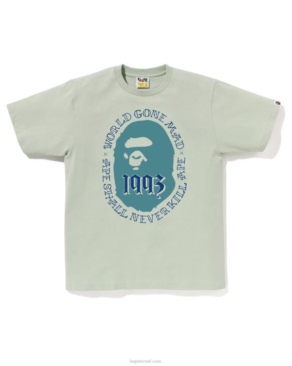 כחול בהיר A Bathing Ape 644LV53 גברים ראש טי 1993