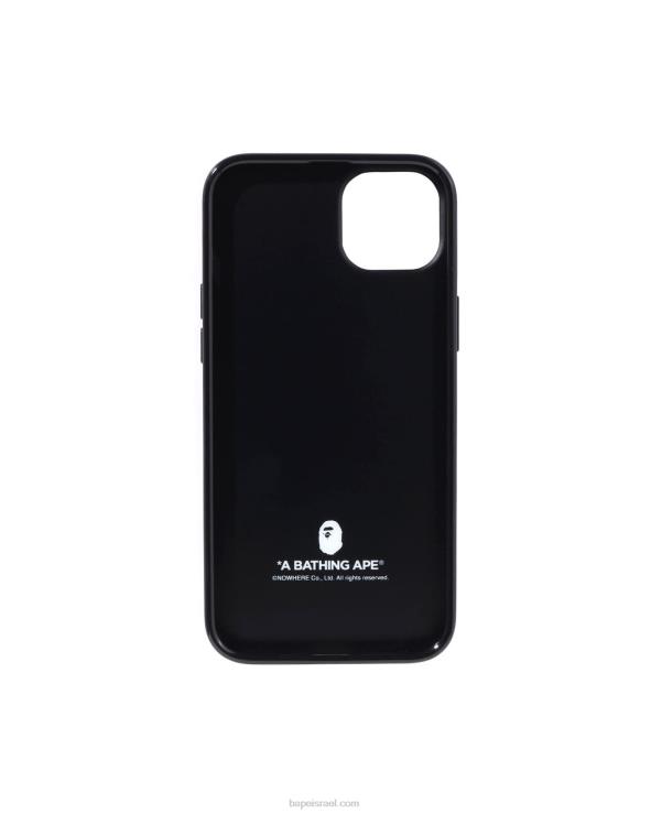 שָׁחוֹר A Bathing Ape 644LV544 גברים כיסוי שני של כריש לאייפון 14 מקס
