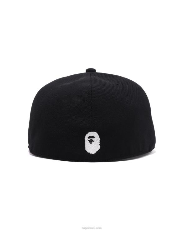 שָׁחוֹר A Bathing Ape 644LV545 גברים כובע פאנל נחש