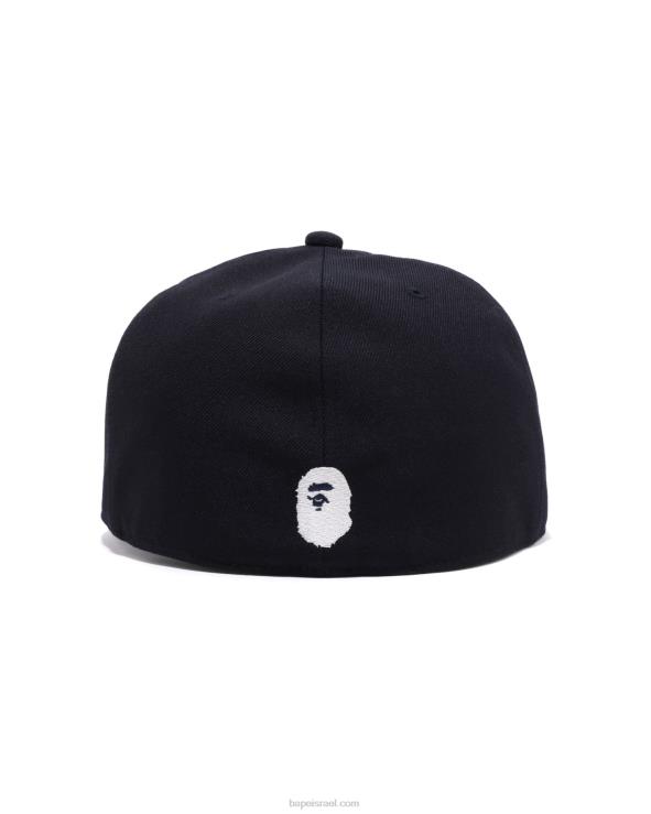 כחול כהה A Bathing Ape 644LV546 גברים כובע פאנל נחש