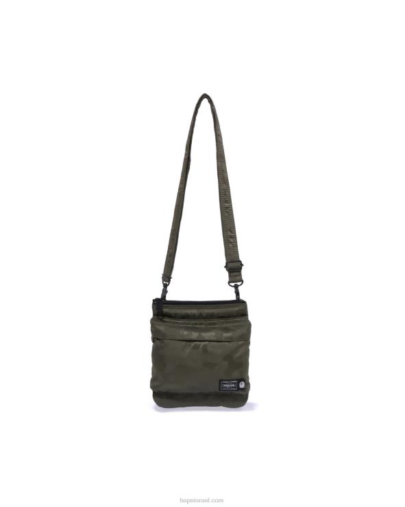 צבא ירוק A Bathing Ape 644LV548 גברים נרתיק כתף קמו מוצק של x porter