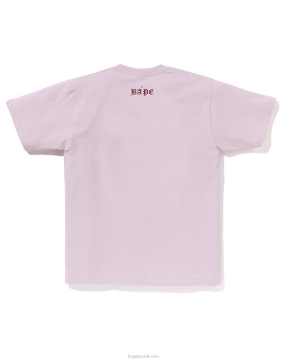 לילך פסטל A Bathing Ape 644LV54 גברים ראש טי 1993