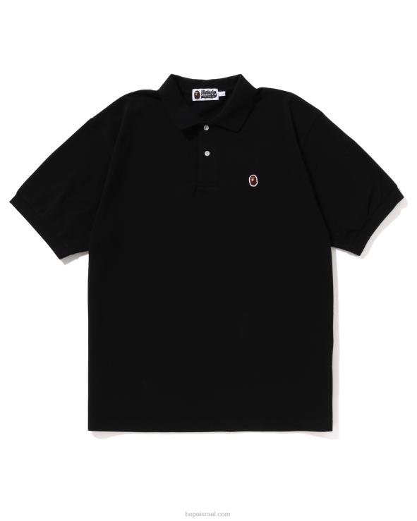 שָׁחוֹר A Bathing Ape 644LV56 גברים ראש נקודה אחת בכושר נינוח