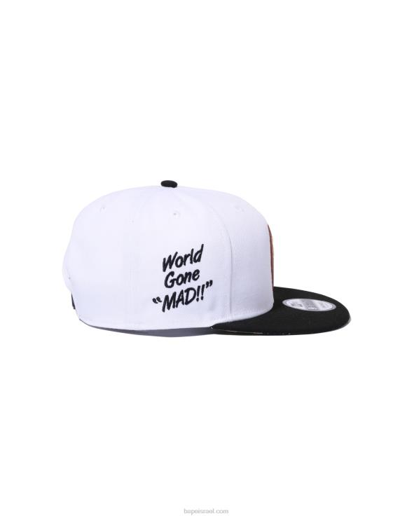 לבן A Bathing Ape 644LV563 גברים x new era head 9 fifty cap