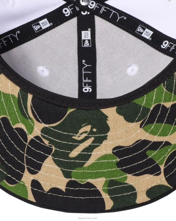 לבן A Bathing Ape 644LV563 גברים x new era head 9 fifty cap