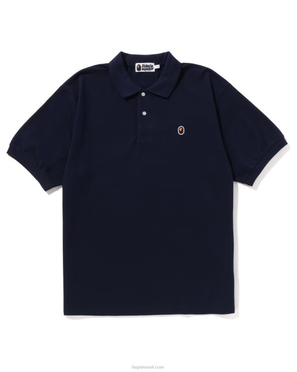 כחול כהה A Bathing Ape 644LV57 גברים ראש נקודה אחת בכושר נינוח