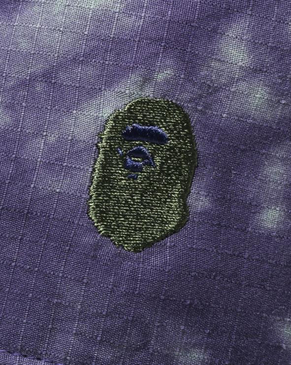 סָגוֹל A Bathing Ape 644LV570 גברים tie dye כובע דלי נקודה אחת