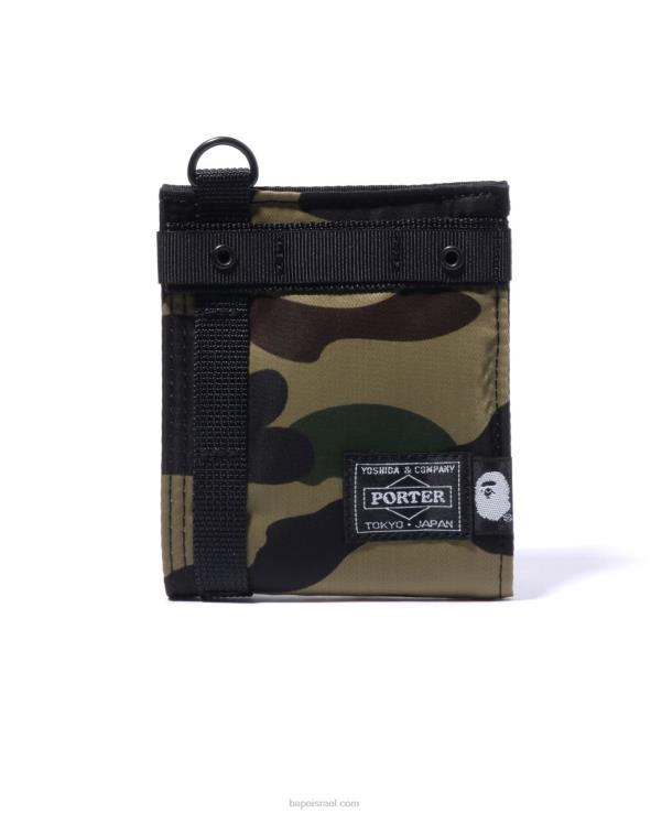 צבא ירוק A Bathing Ape 644LV573 גברים ארנק קאמו 1st porter