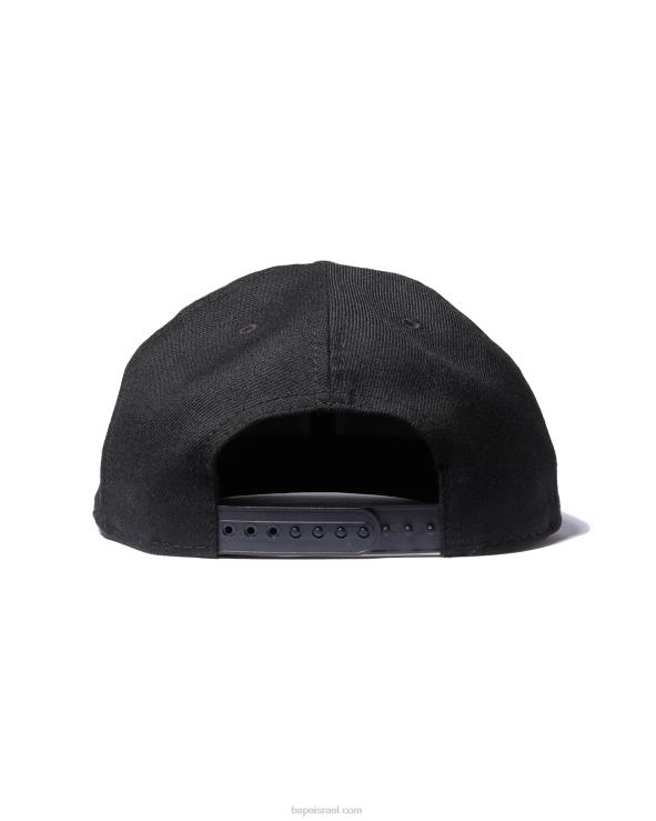 שָׁחוֹר A Bathing Ape 644LV575 גברים כובע הצמד לאחור של הקולג' העידן החדש
