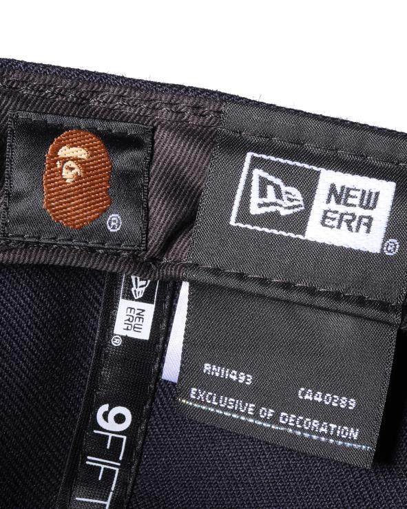 כחול כהה A Bathing Ape 644LV576 גברים כובע הצמד לאחור של הקולג' העידן החדש