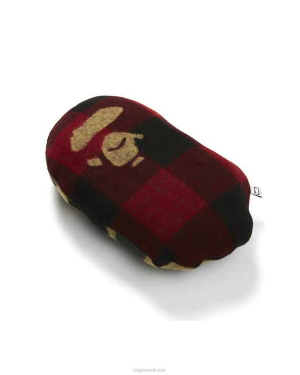 אדום בהיר A Bathing Ape 644LV580 גברים x כרית ראש Woolrich