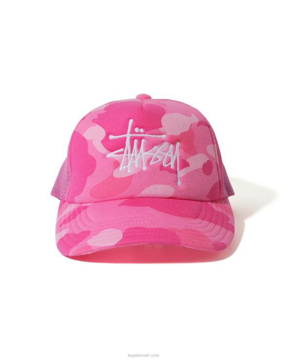 וָרוֹד A Bathing Ape 644LV583 גברים x כובע משאית סטססי