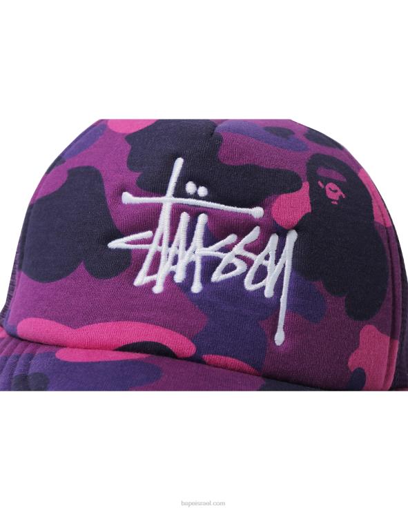 סָגוֹל A Bathing Ape 644LV584 גברים x כובע משאית סטססי