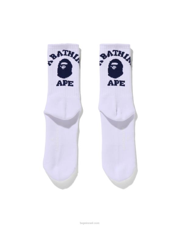 כְּחוֹל A Bathing Ape 644LV587 גברים גרבי קולג'