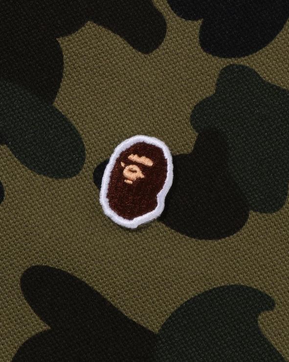 צבא ירוק A Bathing Ape 644LV5 גברים 1st camo one point polo relaxed fit