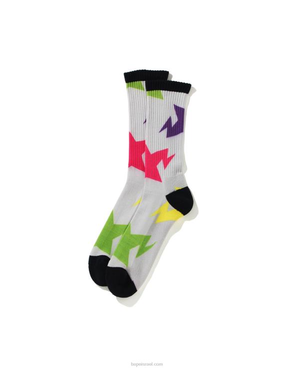 קייס A Bathing Ape 644LV613 גברים גרביים בדוגמת sta
