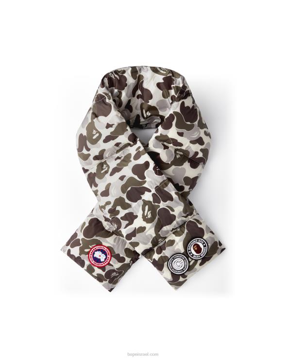 אפור A Bathing Ape 644LV615 גברים x canada goose x concepts abc camo down צעיף