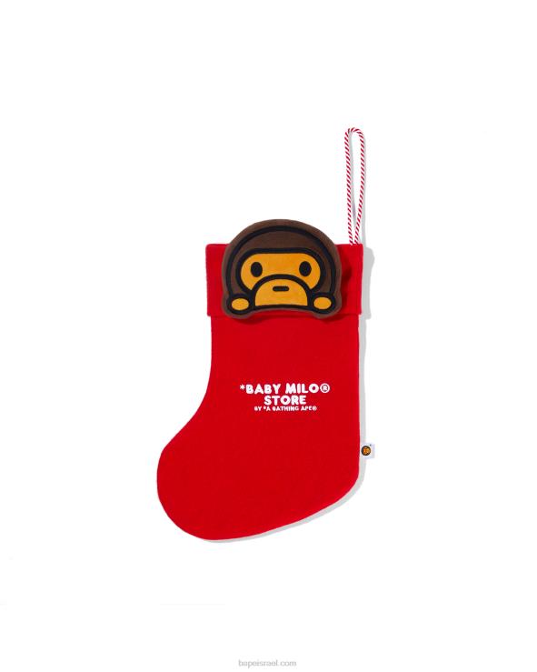אדום בהיר A Bathing Ape 644LV623 גברים אריזת מתנה גרב מילו לתינוק