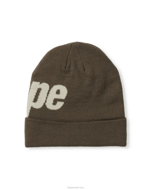 חאקי כהה A Bathing Ape 644LV629 גברים כובע סרוג